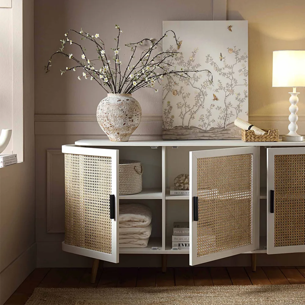Home Mart Luna Rattan Sideboard - Image 13