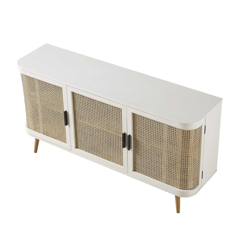 Home Mart Luna Rattan Sideboard - Image 9