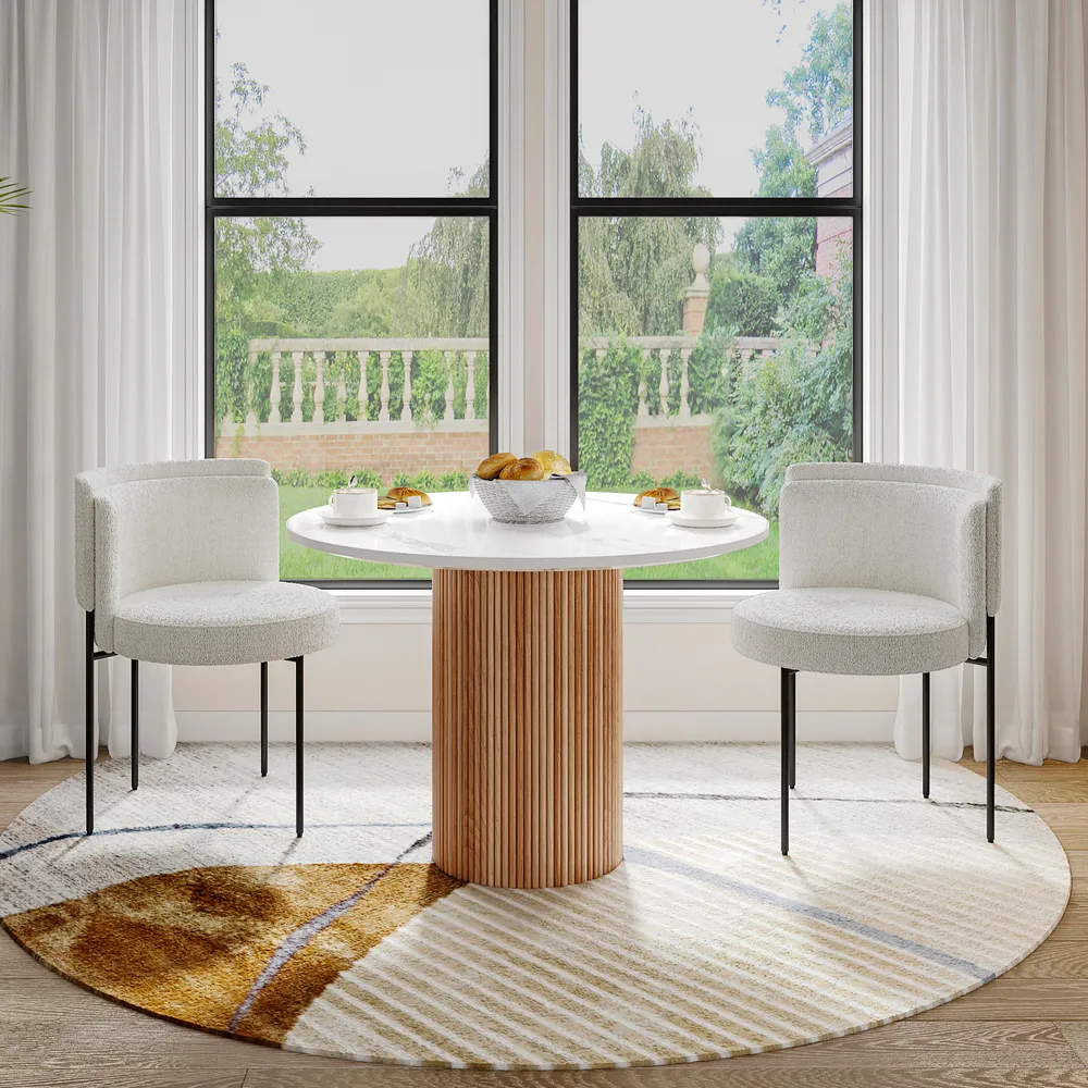 Home Mart Magnus Round Dining Table - Image 3