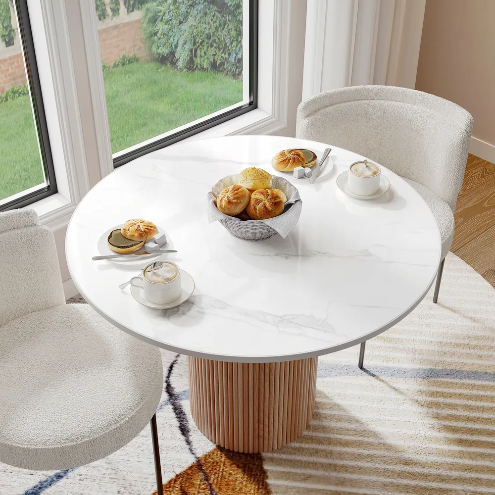 Home Mart Magnus Round Dining Table - Image 4
