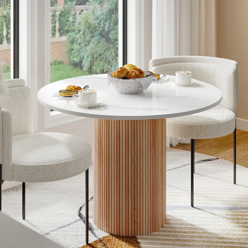 Home Mart Magnus Round Dining Table - Image 2