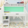 Home Mart Mayfield Study Table in White