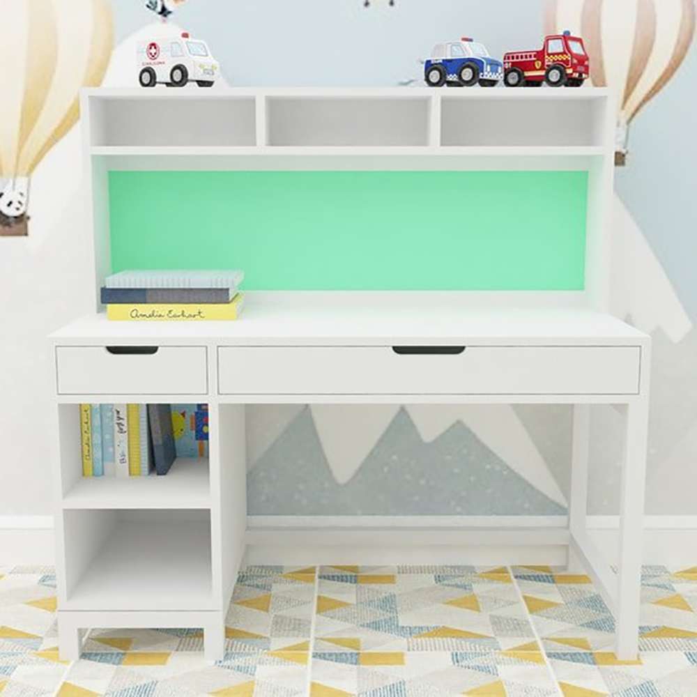 Home Mart Mayfield Study Table in White