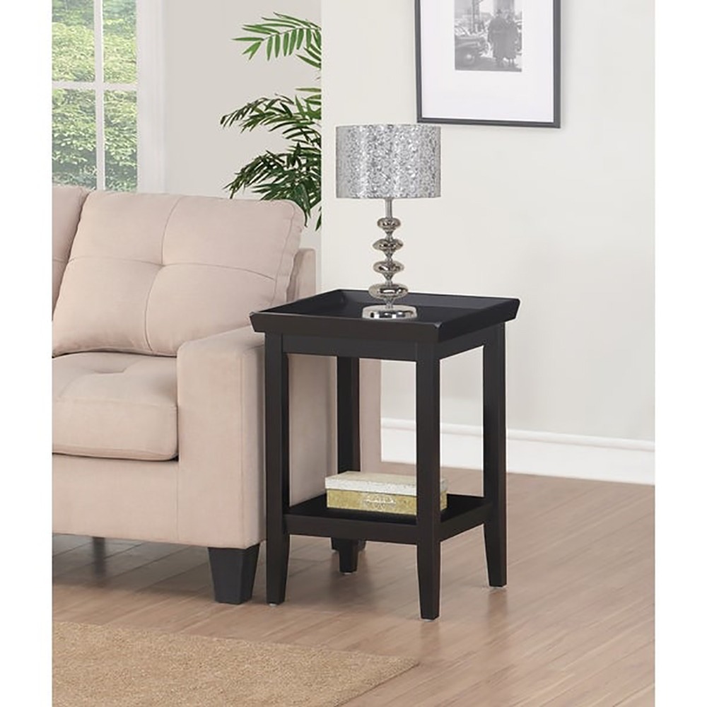 Home Mart Mecci End Table with 2 Shelves - Image 3