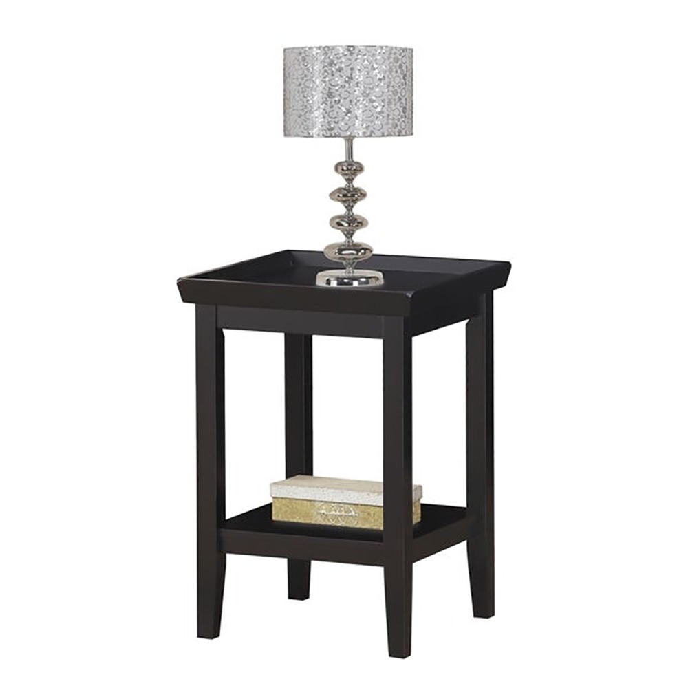 Home Mart Mecci End Table with 2 Shelves - Image 5