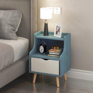 Home Mart Mini Wooden Open Shelve Night Stand