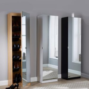 Home Mart Mirror Shoe Cabinet