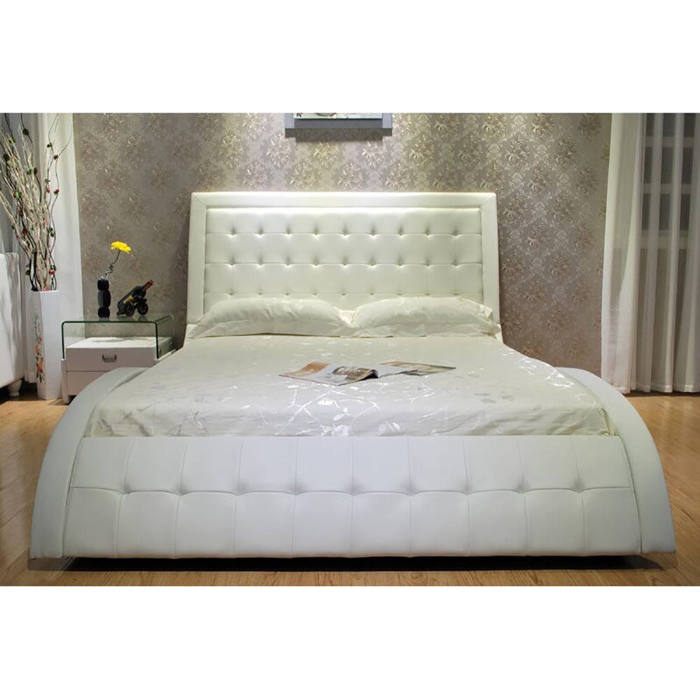 Home Mart Modern Fully Tufted Curved Bed - Image 6