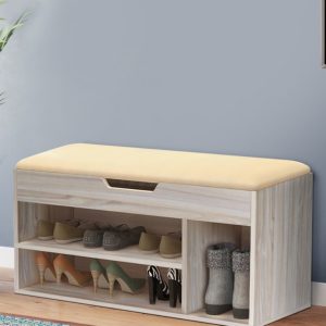 Home Mart Modern Shoe Cabinet Stool