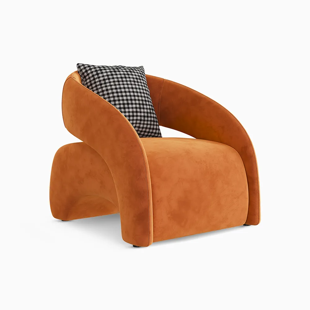 Home Mart Modern Velvet Accent Chair - Image 14