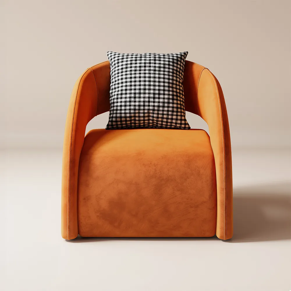 Home Mart Modern Velvet Accent Chair