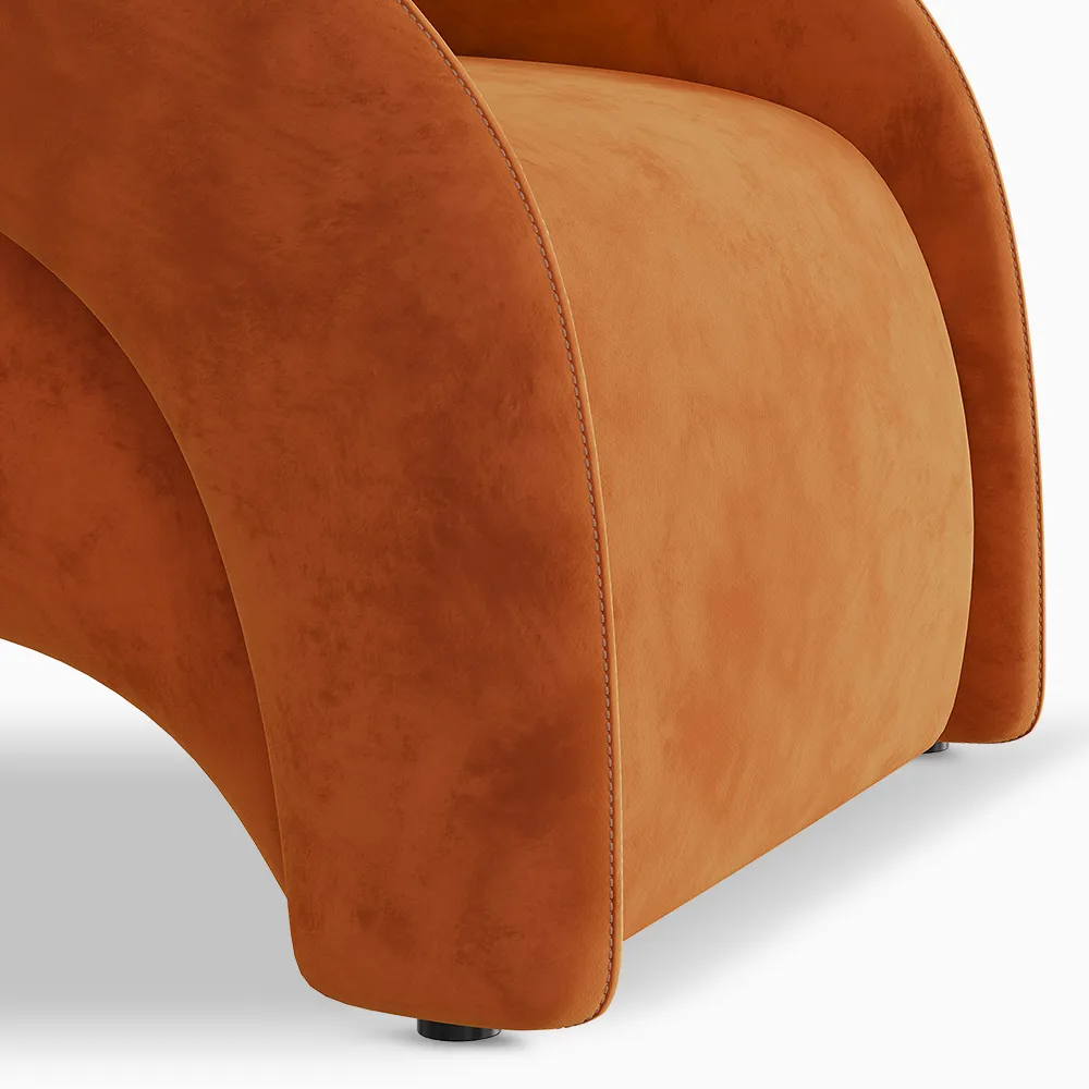 Home Mart Modern Velvet Accent Chair - Image 15