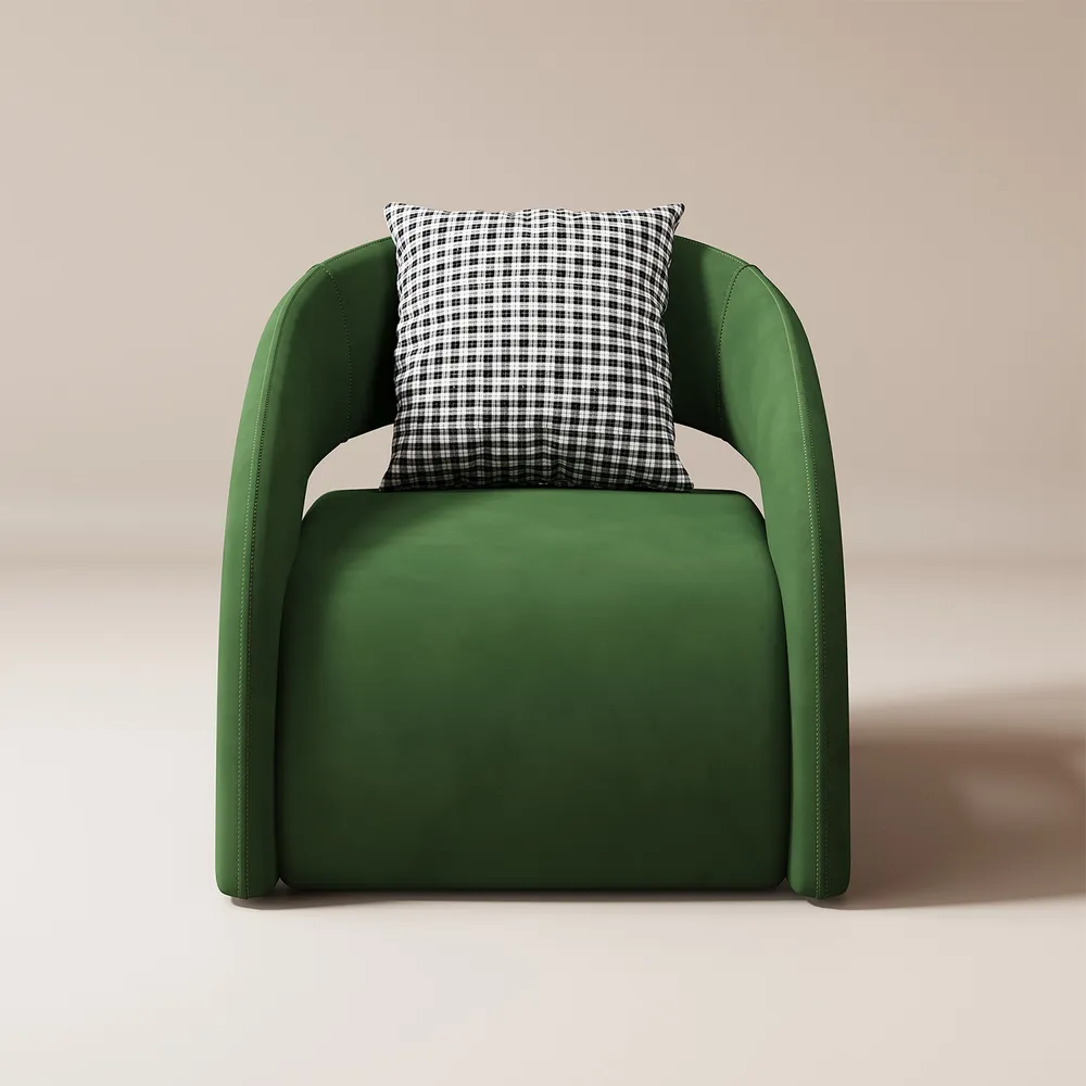 Home Mart Modern Velvet Accent Chair - Image 13