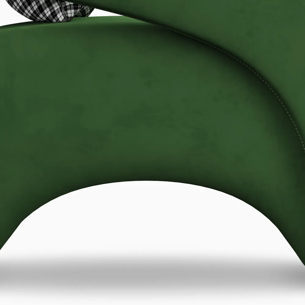 Home Mart Modern Velvet Accent Chair - Image 3