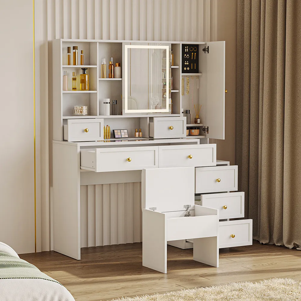 Home Mart Nicholas Makeup Vanity Table - Image 14