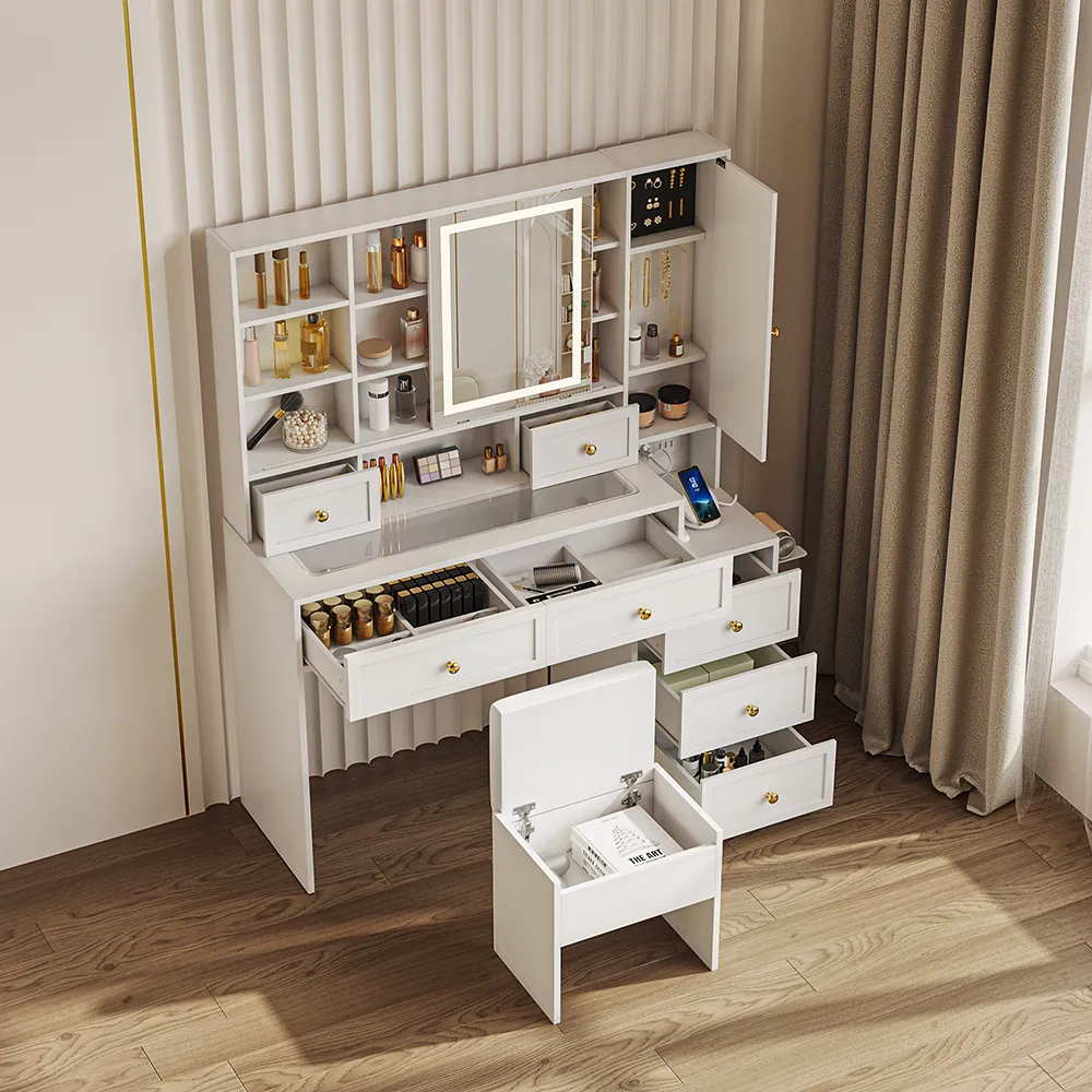 Home Mart Nicholas Makeup Vanity Table - Image 7