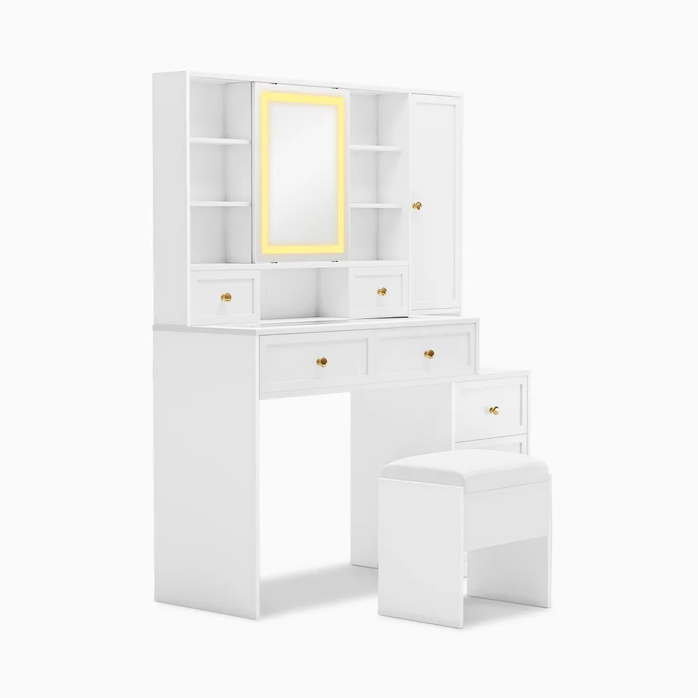 Home Mart Nicholas Makeup Vanity Table - Image 2