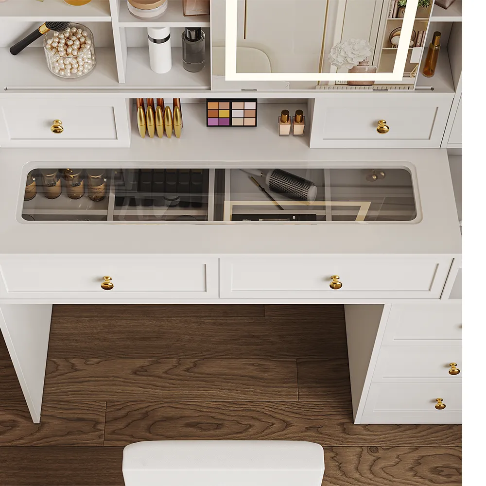 Home Mart Nicholas Makeup Vanity Table - Image 12