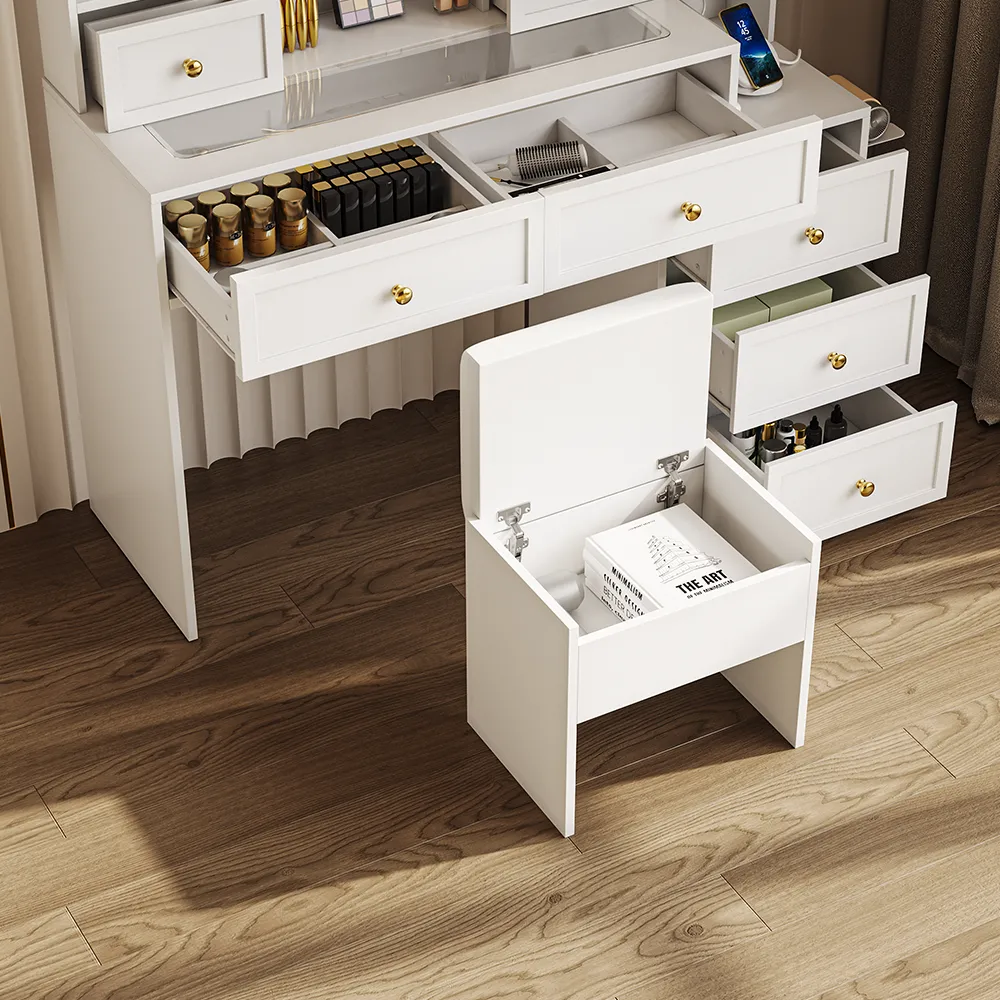 Home Mart Nicholas Makeup Vanity Table - Image 10