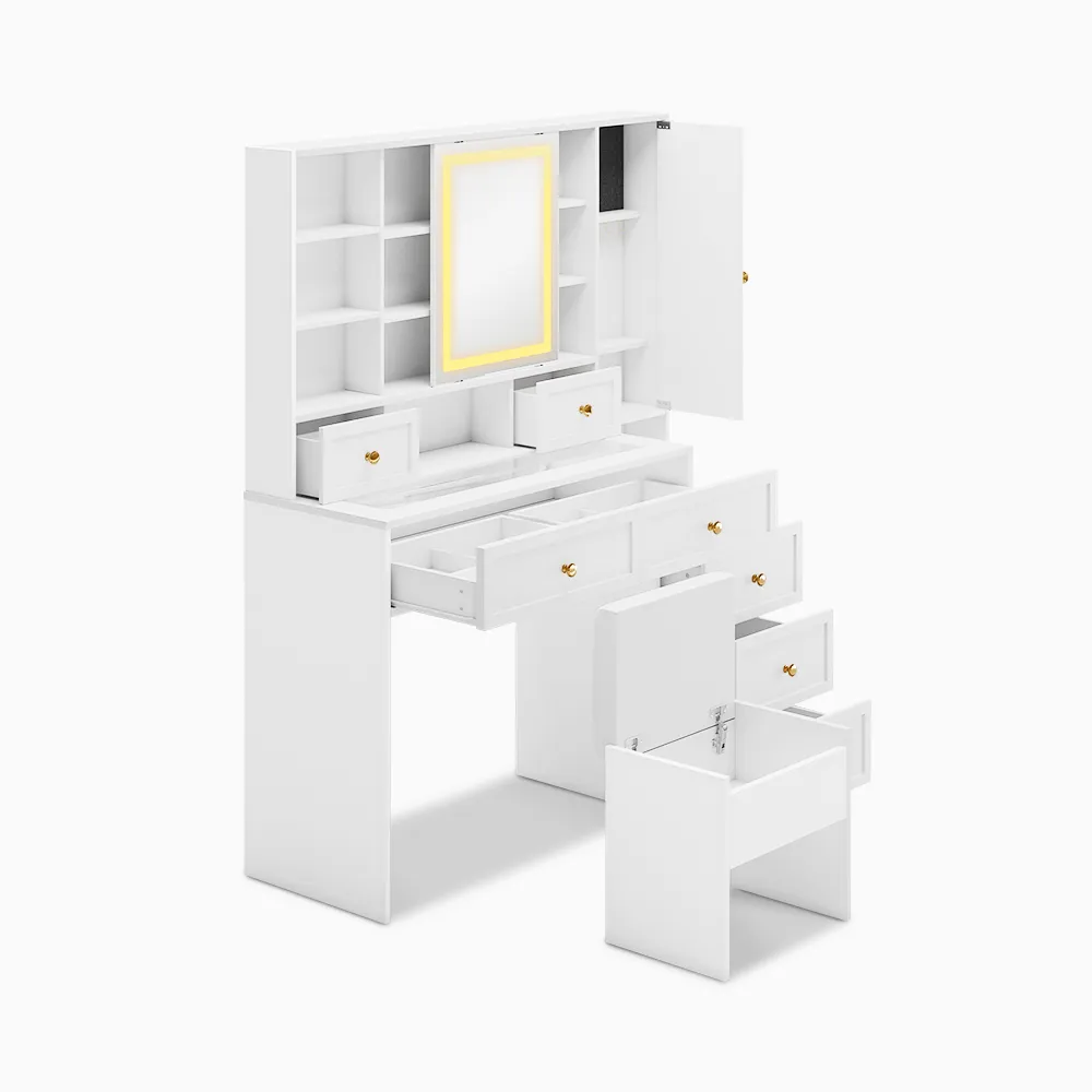 Home Mart Nicholas Makeup Vanity Table - Image 5