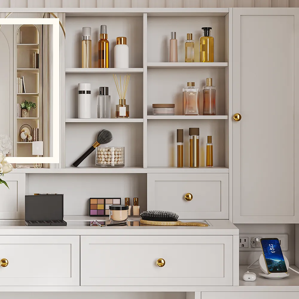 Home Mart Nicholas Makeup Vanity Table - Image 8