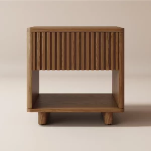 Home Mart Nobel Wood Nightstand Table