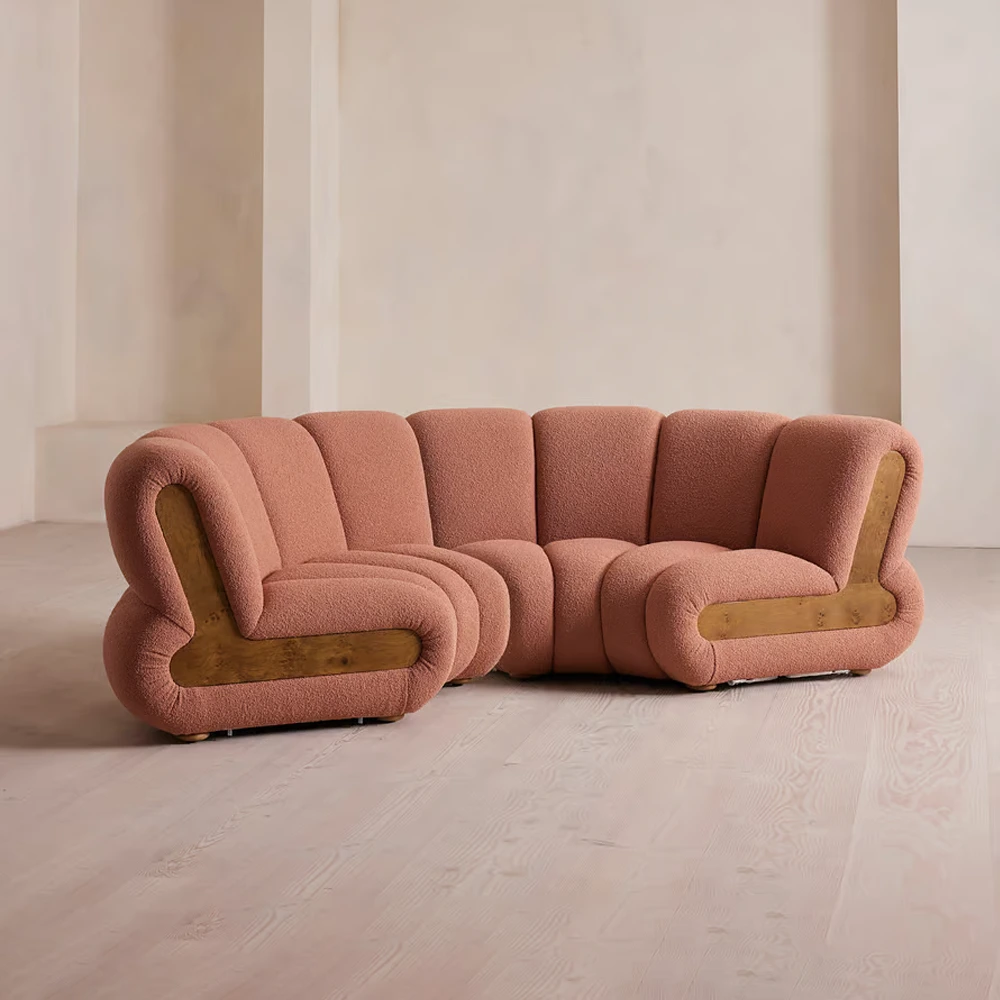 Home Mart Noelle Modular Curved Sofa - Image 6