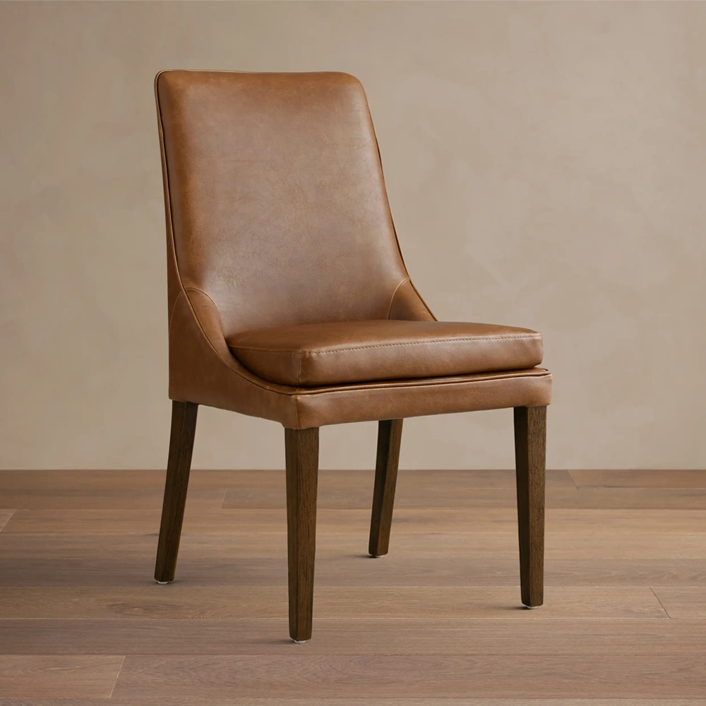 Home Mart Aluna Faux Leather Dining Chair
