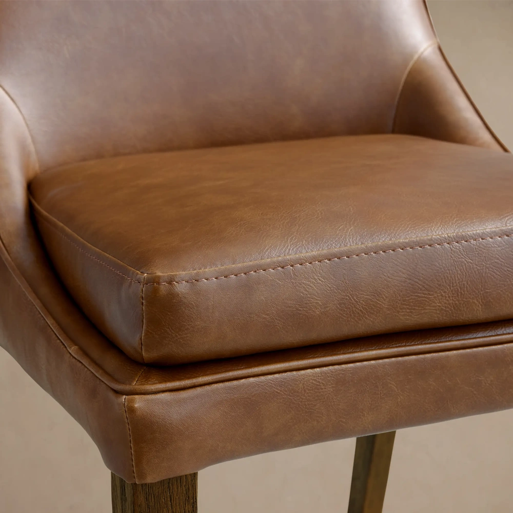 Home Mart Aluna Faux Leather Dining Chair - Image 10