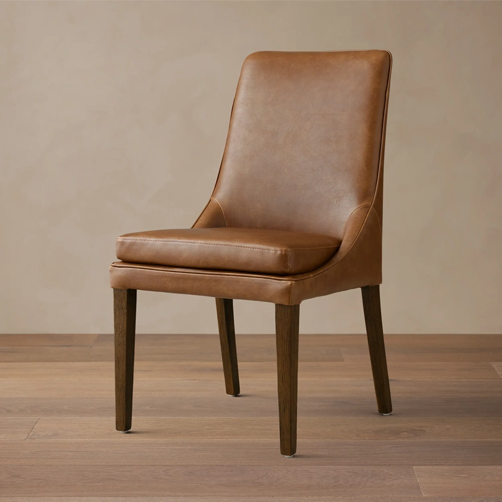 Home Mart Aluna Faux Leather Dining Chair - Image 9