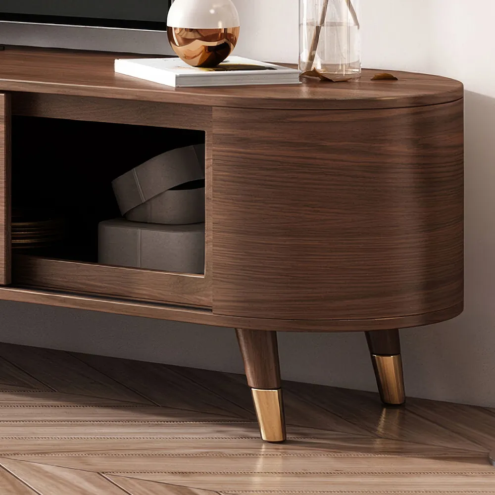 Home Mart Olaf Retractable Wood TV Stand - Image 3