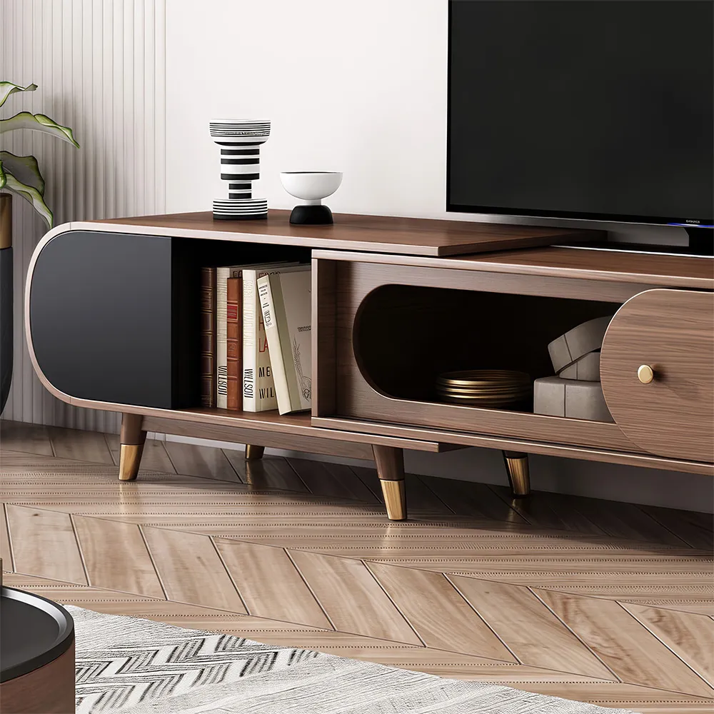 Home Mart Olaf Retractable Wood TV Stand - Image 7