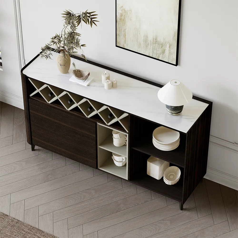 Home Mart Opera House Smoked Veneer Sideboard - Image 5