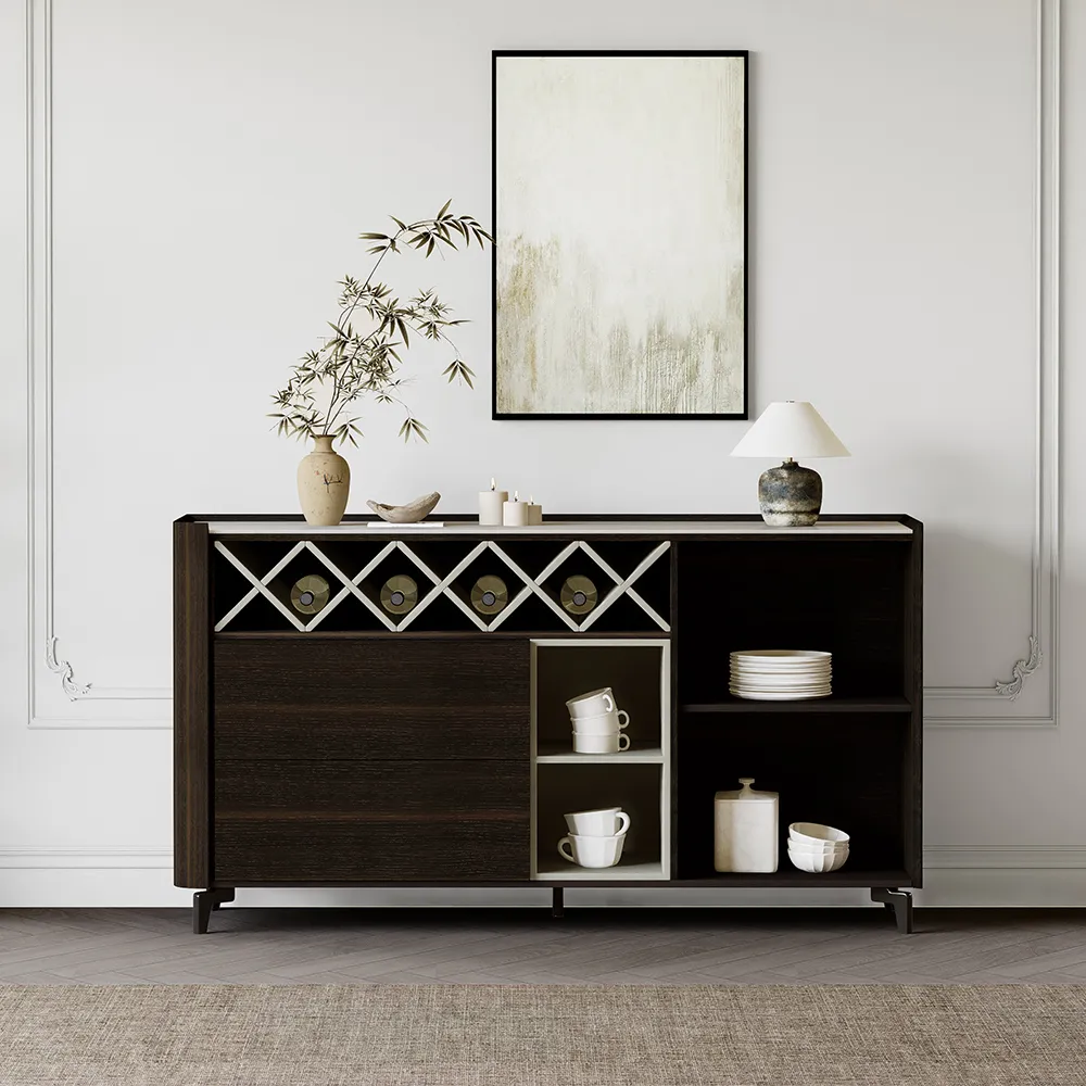 Home Mart Opera House Smoked Veneer Sideboard - Image 2