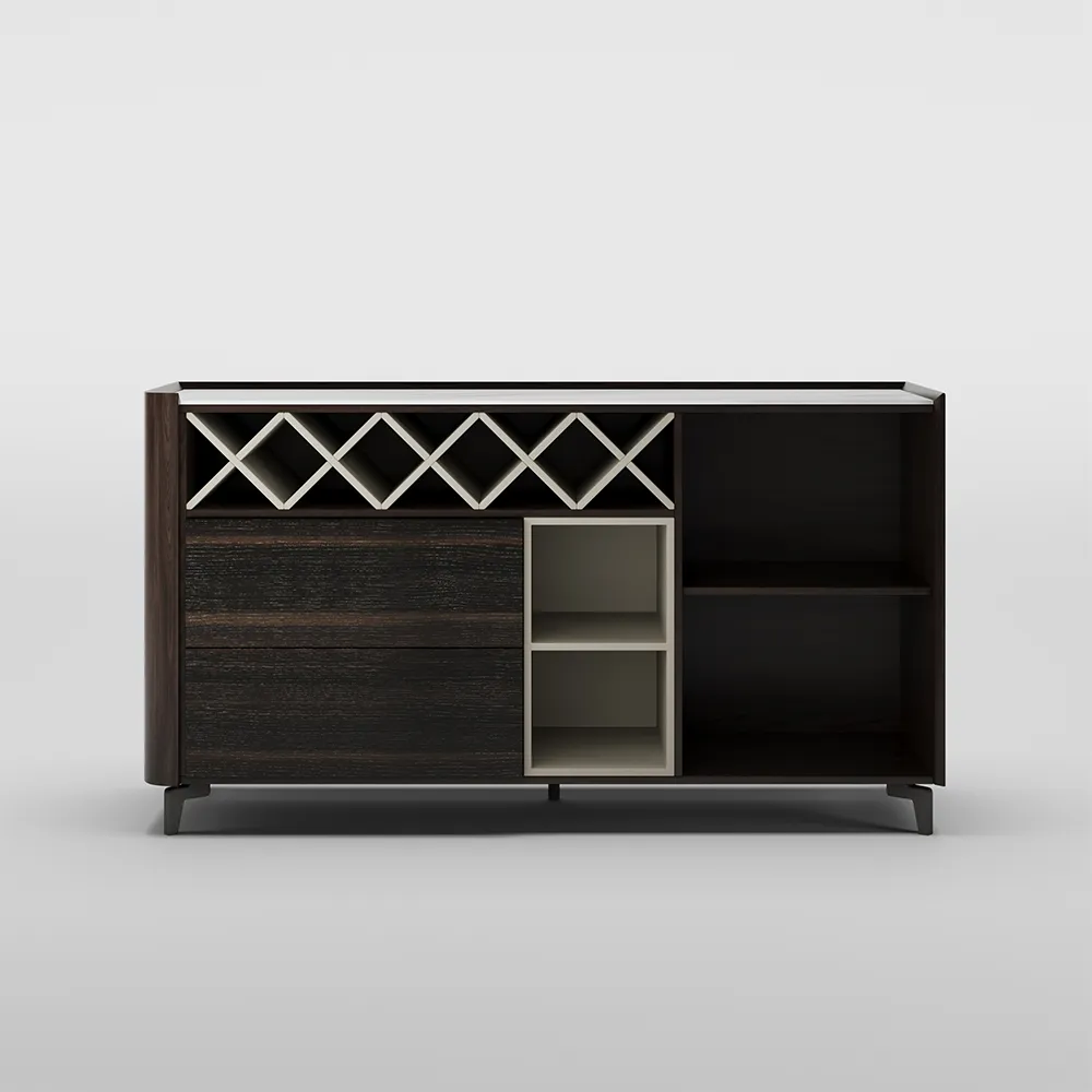 Home Mart Opera House Smoked Veneer Sideboard