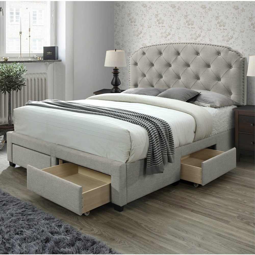 Home Mart Pogradec Tufted Storage Bed - Image 2