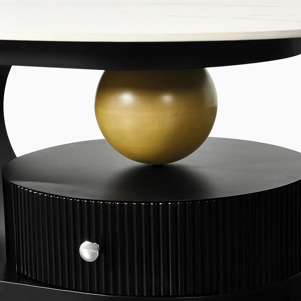 Home Mart Quatrefoil Oval Coffee - Image 7