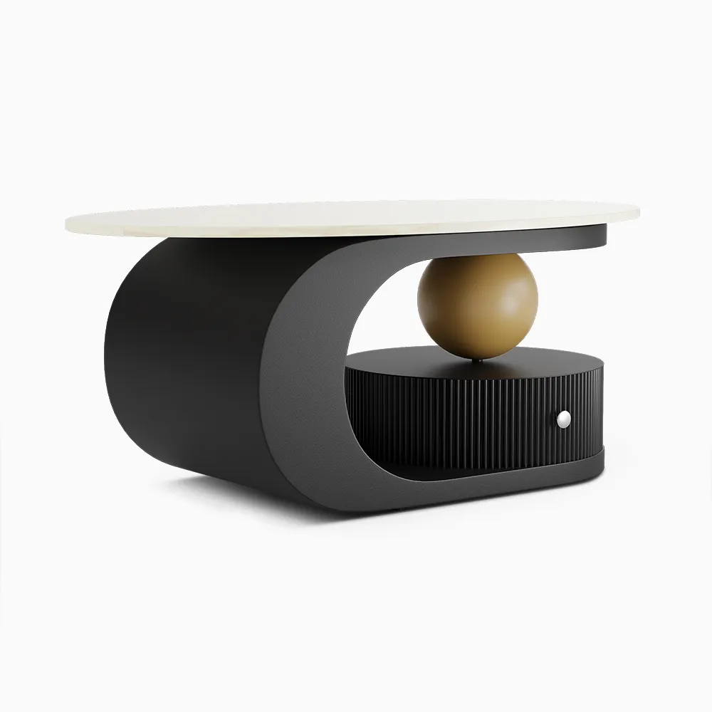 Home Mart Quatrefoil Oval Coffee - Image 11