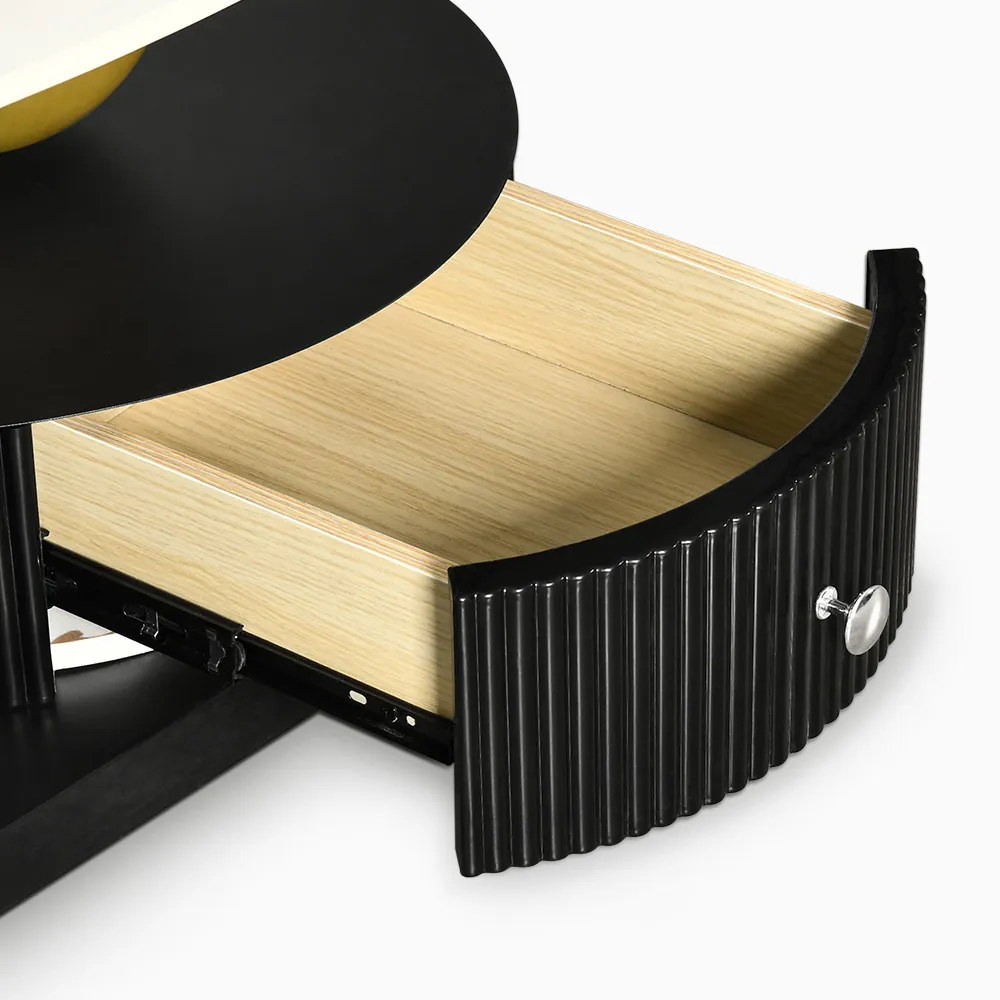 Home Mart Quatrefoil Oval Coffee - Image 10