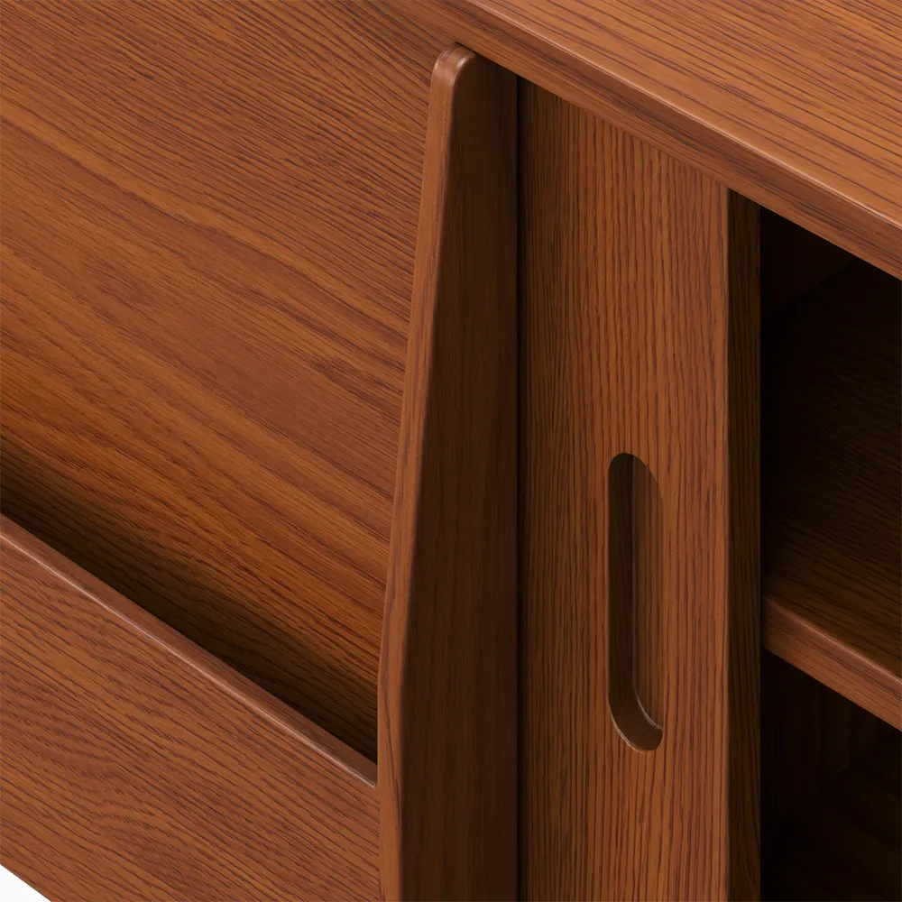 Home Mart Raymond Wood TV Stand - Image 7