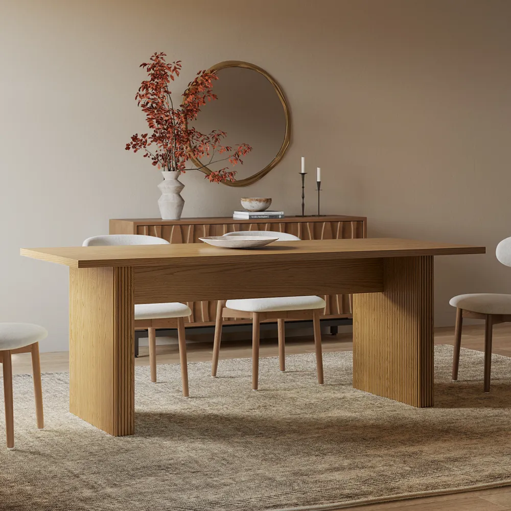 Home Mart Rolf Wood Dining Table - Image 3