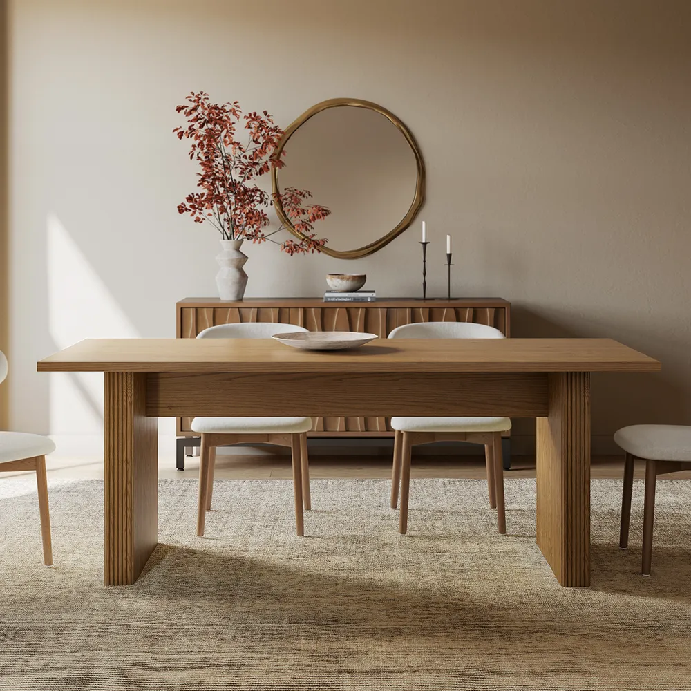 Home Mart Rolf Wood Dining Table - Image 2