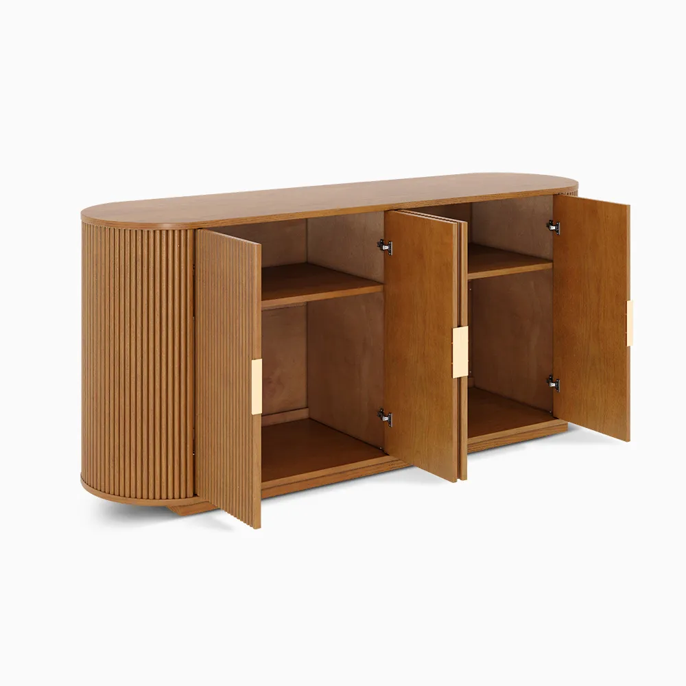 Home Mart Rolf Wood Sideboard - Image 4