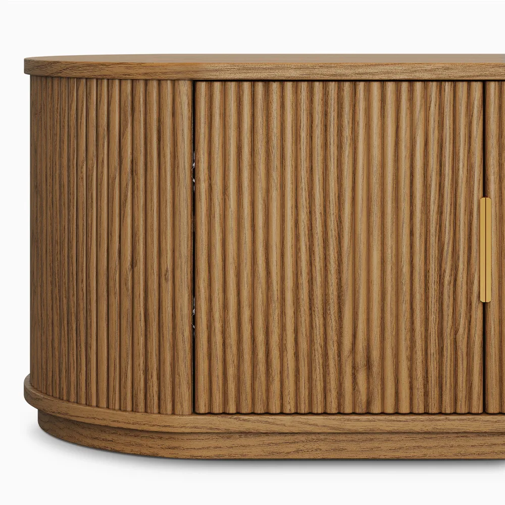 Home Mart Rolf Wood TV Stand - Image 8