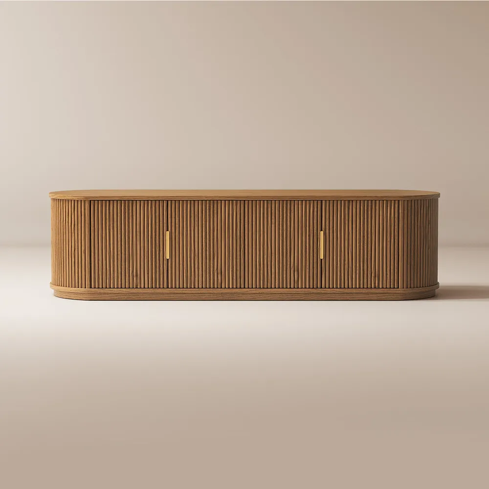 Home Mart Rolf Wood TV Stand