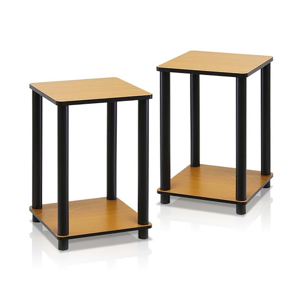 Home Mart Set of 2 Wooden End Tables - Image 2