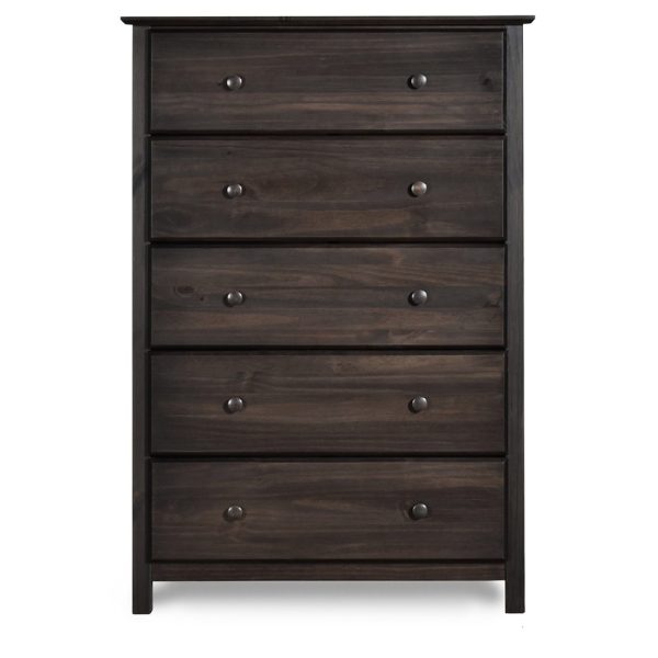 Home Mart Shaker 5-drawer Solid Wood Chest - Image 3