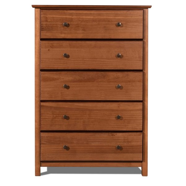 Home Mart Shaker 5-drawer Solid Wood Chest - Image 4