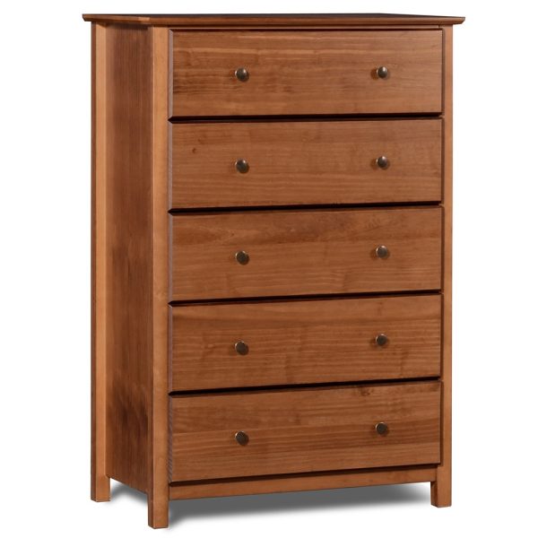 Home Mart Shaker 5-drawer Solid Wood Chest - Image 5