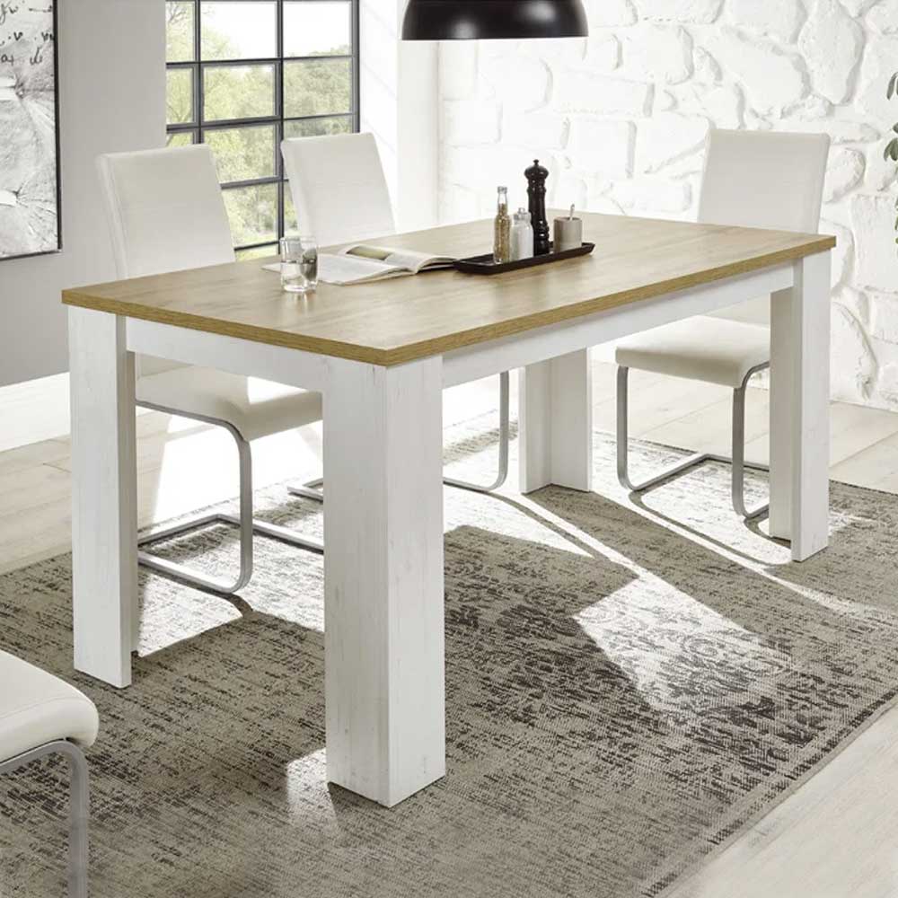 Home Mart Shanell Solid Oak Dining Table